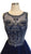 Beaded Illusion Jewel Homecoming A-line Dress Dress