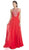Bedazzled Illusion Halter Neck Prom Dress Prom Dresses XXS / Red
