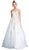 Bedazzled Strapless Sweetheart A-line Prom Dress Prom Dresses XXS / Off White