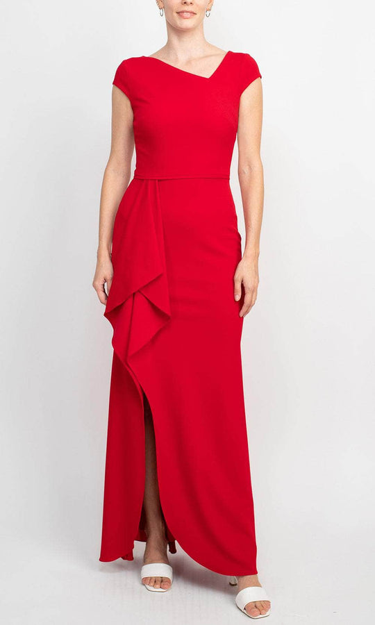 Betsey and Adam A24572 - Cap Sleeve Evening Gown