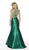 Blush by Alexia Designs - 11784 Fully Beaded Bodice Mikado Trumpet Gown - 1 pc Emerald In Size 20 Available CCSALE 20 / Emerald