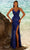 Blush by Alexia Designs 20524 - Sequin Multi Strap Evening Dress Evening Dresses 0 / Sapphire