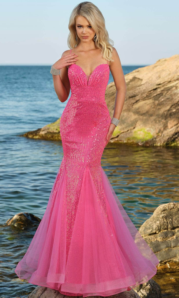Blush by Alexia Designs 20548 - Godet Mermaid Prom Dress Prom Dresses 0 / Fuschia