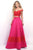 Blush by Alexia Designs - 5620 Vibrant Off-Shoulder Sleek A-Line Gown Special Occasion Dress 0 / Valentine/Hot Pink