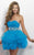 Blush by Alexia Designs - 9664 Sweetheart Ruffled Tulle Cocktail Dress Special Occasion Dress 0 / Pool