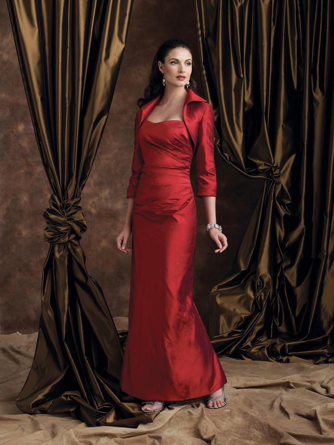 Boutique by Mon Cheri - 28935 Long Dress In Red Special Occasion Dress 4 / Red