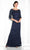 Cameron Blake - 115604SL A-line Gown Special Occasion Dress 4 / Navy