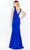 Cameron Blake 120617W - V-Neck Sleeveless Formal Gown Evening Dresses