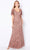 Cameron Blake 221681W - Flutter Sleeves Formal Gown Mother of the Bride Dresses 16W / Bronze