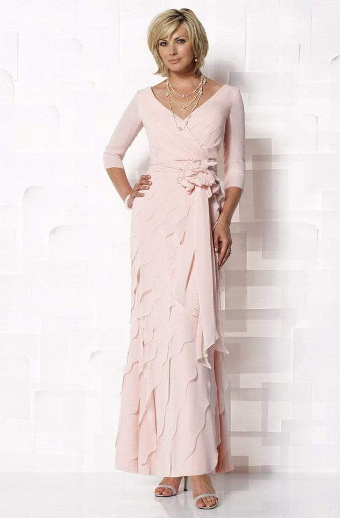 Cameron Blake by Mon Cheri - 112649 Dress Mother of the Bride Dresses 4 / Shell Pink