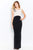 Cameron Blake by Mon Cheri - 120601 Two Toned Scoop Sheath Dress Evening Dresses 4 / Light Champagne/Black