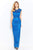 Cameron Blake by Mon Cheri - 120610 Stone Embellished Column Dress Evening Dresses 4 / Peacock