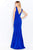 Cameron Blake by Mon Cheri - 120617 Sleeveless V Neck Trumpet Gown Formal Gowns