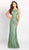 Cameron Blake by Mon Cheri - Allover Lace Trumpet Dress 119644 - 1 pc Dark Sage in Size 16 Available CCSALE 16 / Dark Sage