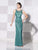 Cameron Blake by Mon Cheri - Bateau Neckline Long Evening Gown 115604 Evening Dresses 4 / Jade