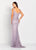 Cameron Blake by Mon Cheri - Versatile Jeweled Lace Sheath Gown 119662 - 1 pc Oyster in Size 4 Available CCSALE