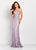 Cameron Blake by Mon Cheri - Versatile Jeweled Lace Sheath Gown 119662 - 1 pc Oyster in Size 4 Available CCSALE 20 / Heather
