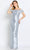 Cameron Blake CB101 - Off Shoulder Mikado Formal Gown In Gray