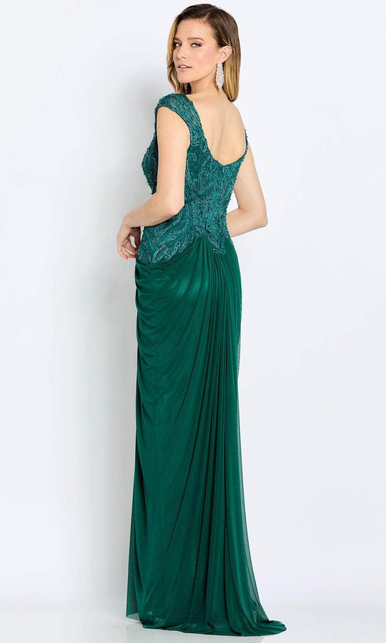 Cameron Blake CB110 - Draped Sheath Evening Gown