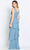 Cameron Blake CB114 - V-Neck Tiered A-Line Formal Gown Special Occasion Dress