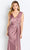 Cameron Blake CB116 - V-Neck Front Draped Formal Gown Evening Gown