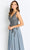 Cameron Blake CB117 - V-Neck Beaded Lace Evening Gown Special Occasion Dress
