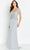 Cameron Blake CB130 - Short Sleeve Beaded Evening Gown Evening Dresses 4 / Silver