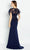 Cameron Blake CB131 - Short Sleeve Beaded Lace Prom Gown Prom Dresses
