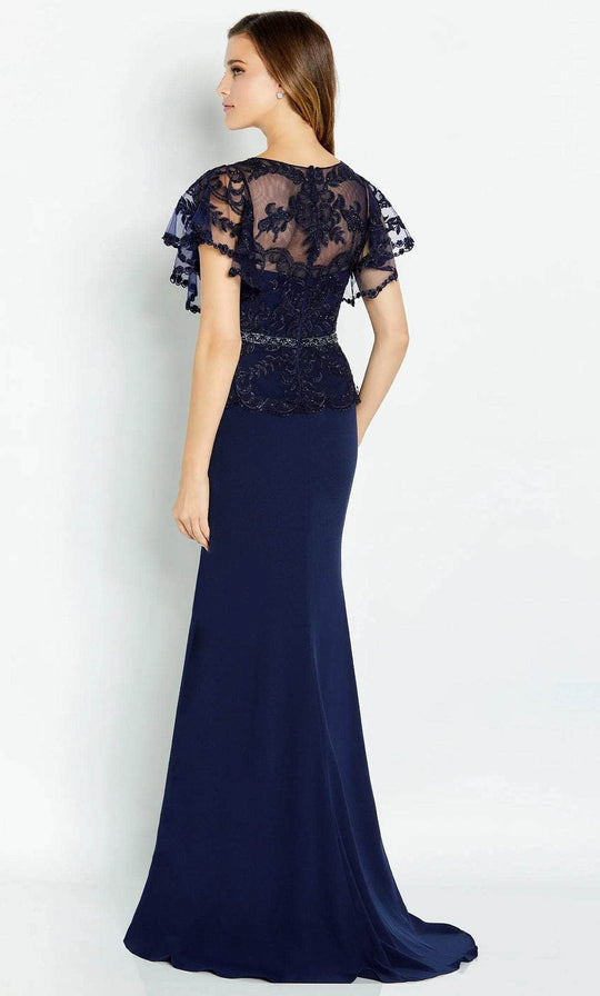 Cameron Blake CB131 - Short Sleeve Beaded Lace Mother of the Bride Dress