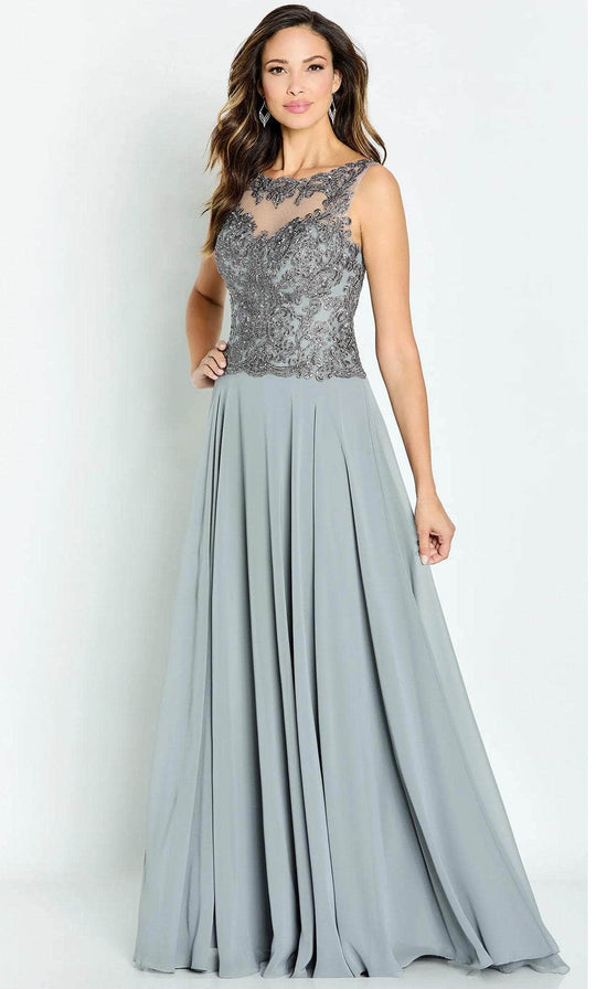 Cameron Blake CB138 - Embroidered Bodice Evening Dress