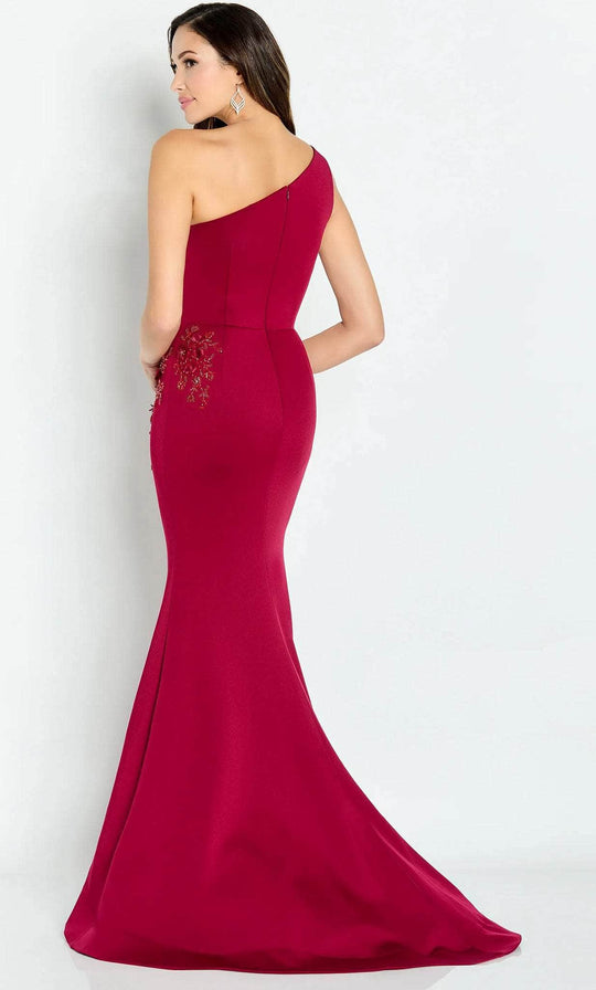 Cameron Blake CB142 - Asymmetric Embroidered Mother of the Bride Dress