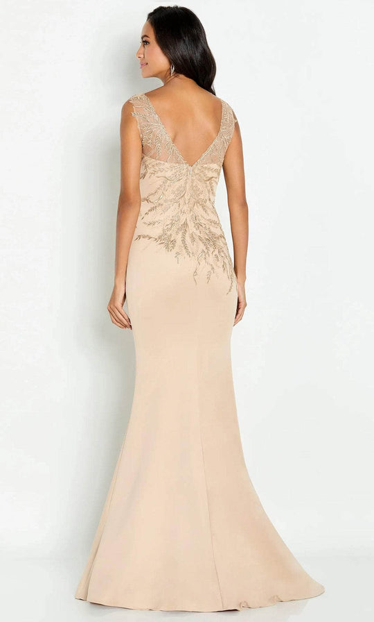 Cameron Blake CB148 - Sleeveless Embroideries Evening Gown