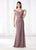 Cameron Blake - Off Shoulder Pleated Chiffon Formal Gown 218626 - 1 pc Blue Willow In Size 14 Available CCSALE 14 / Blue Willow