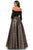 Cecilia Couture - 1465 Embellished Off-Shoulder A-line Gown Evening Dresses
