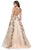 Cecilia Couture - 1466 Embroidered Bateau Ballgown With Train Prom Dresses