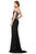 Cecilia Couture - 1512 Applique-Trimmed Off Shoulder High Slit Gown Evening Dresses