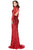 Cecilia Couture - 1865 Sequined Plunging V-Neck Evening Gown Evening Dresses
