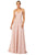 Cecilia Couture - 2118 Floral Detailed A-line Long Dress Evening Dresses