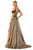Cecilia Couture - 2146 Sweetheart Animal Printed Long Dress Evening Dresses