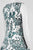 Chetta B - Knee Length Ombre Printed A-Line Dress CCSALE 12 / Aqua Multi