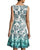 Chetta B - Sleeveless Multi-Print A-Line Dress B1708928 - 1 pc Aqua Multi In Size 12 Available CCSALE 12 / Aqua Multi