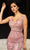 Chic and Holland AN1403 - Bedazzled V-Neck Prom Dress Prom Dresses