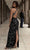 Chic and Holland AN1409 - Halter Beaded Swirl Prom Gown Prom Dresses