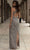 Chic and Holland AN1410 - Jewel Beaded Prom Gown With Slit Prom Dresses