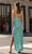 Chic and Holland - AN1411 Sequined Jewel Neck High Slit Dress Special Occasion Dress