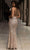 Chic and Holland AN1412 - Sequined Strappy Back Prom Dress Prom Dresses