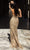 Chic and Holland - AN1429 Foliage Beaded High Slit Dress Special Occasion Dress