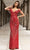 Chic and Holland - AN1465 Sequin Sweetheart Sheath Dress Special Occasion Dress 0 / Red
