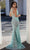 Chic and Holland AN1617 - Deep V-Neck Beaded Prom Gown Prom Dresses