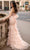 Chic and Holland - AN3098 Floral Applique Tiered Chiffon Dress Prom Dresses